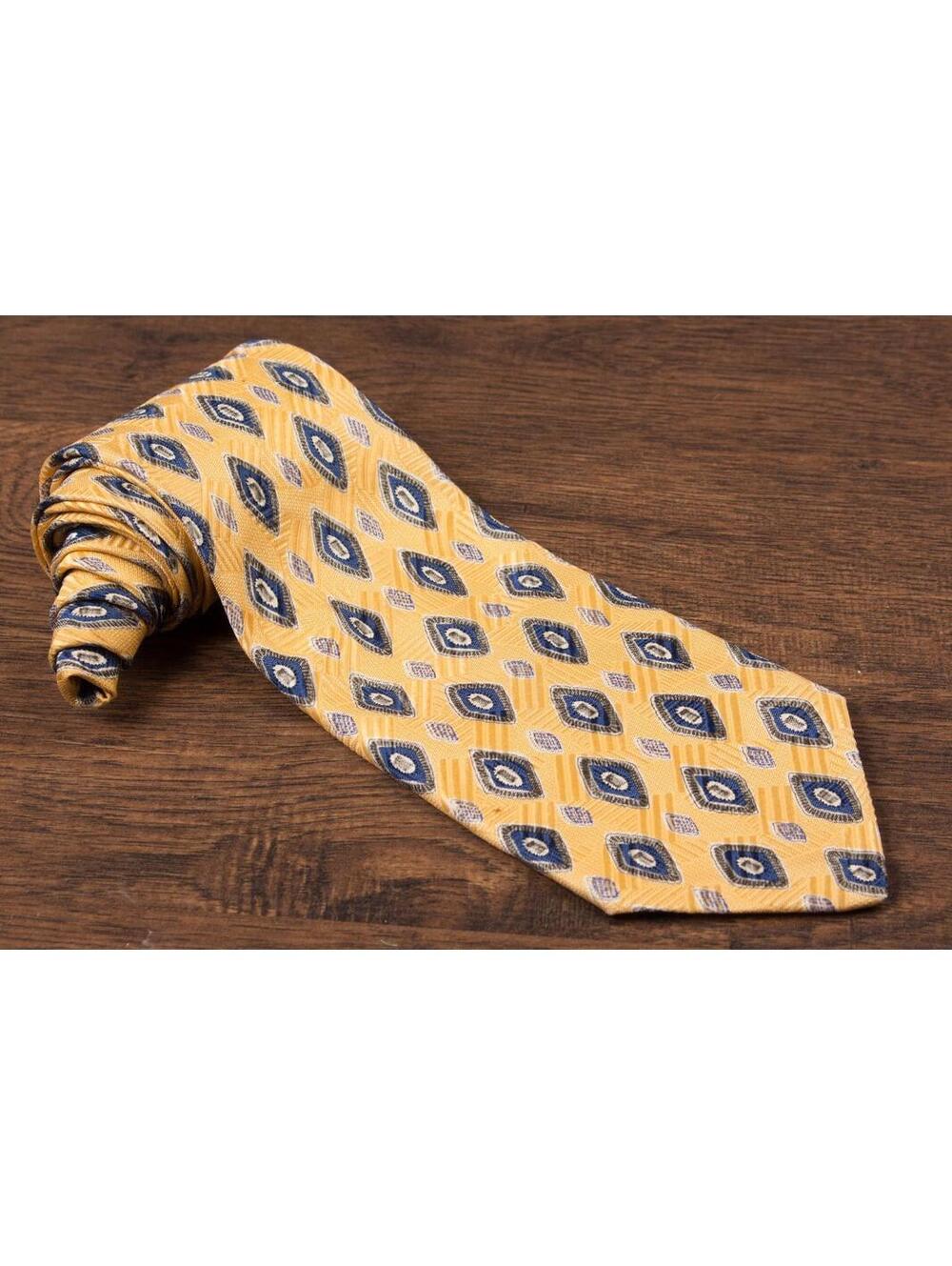 Men's Robert Talbott Best Of Class Yellow Geometric Print Tie